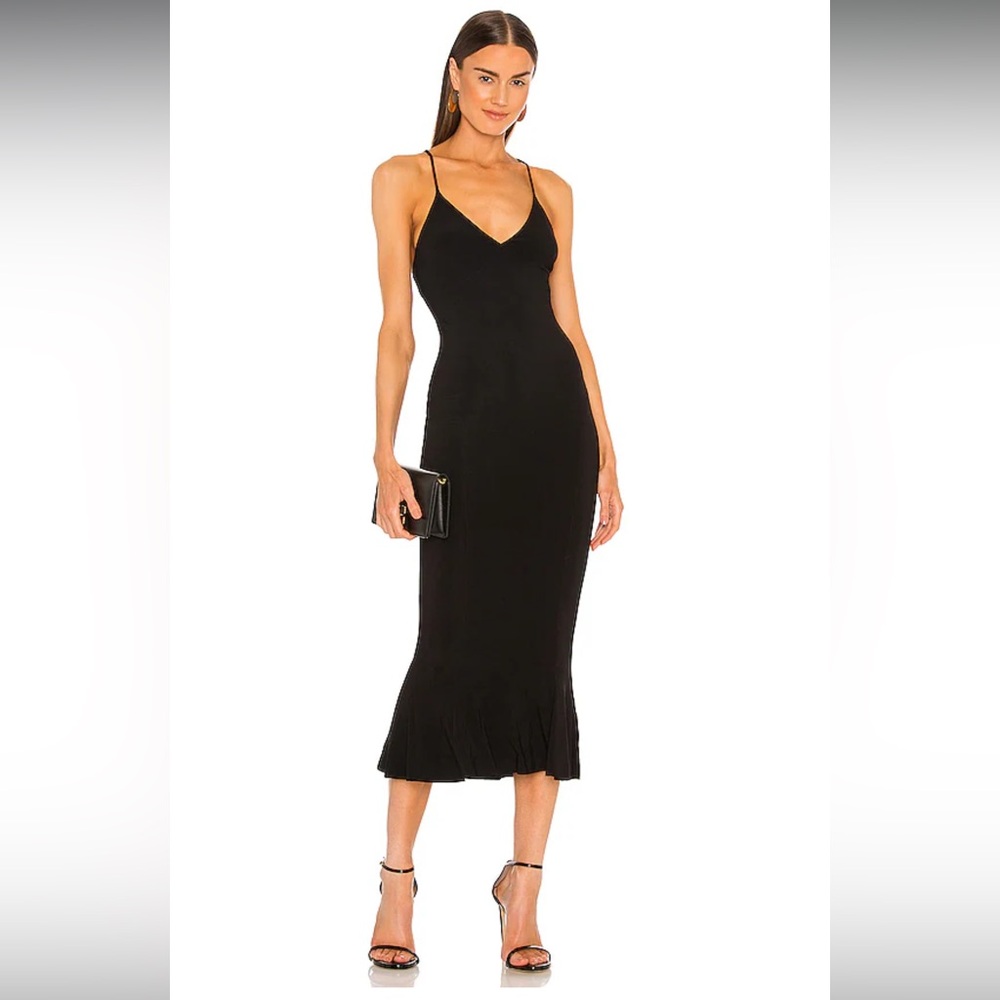 Norma Kamali Slip Dress in Black